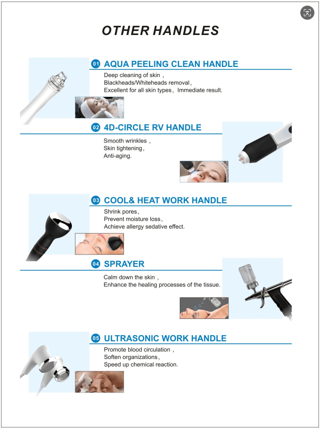 handpiece of carbon oxygen