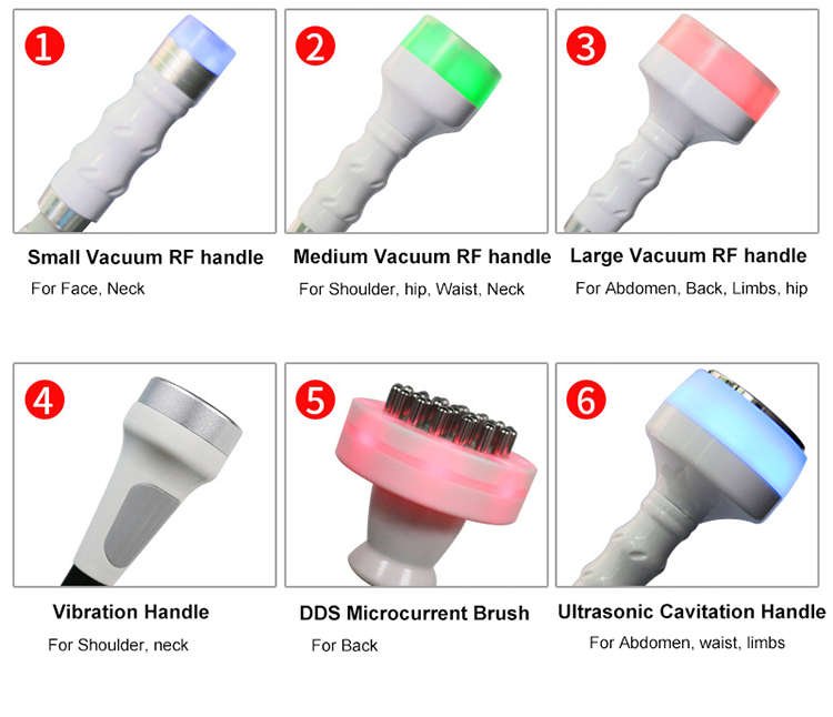 handles of rf vacuum therapy machine