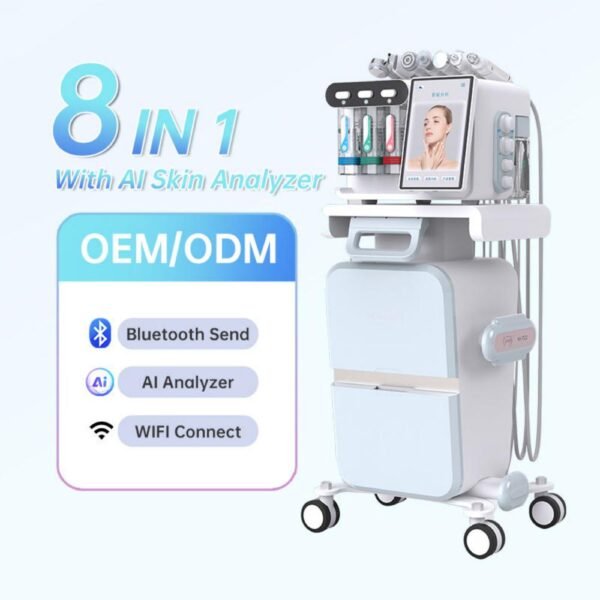 Skin Analysis Hydra Glow Facial Beauty Machine 8in1