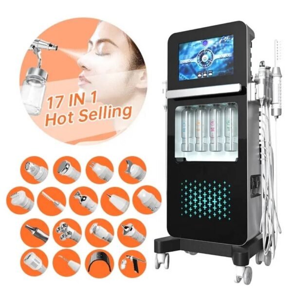 Hydra Shine Facial Machine for Skin Care Management 17 in 1