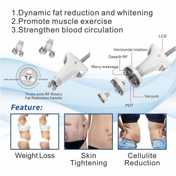 Rollvela Shape Professional 5-in-1 Body Contouring Machine | RF Cavitation & Vacuum Massage System