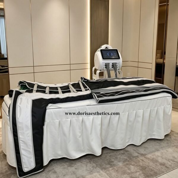 24-Chamber Professional Pressotherapy Machine | Far Infrared & Eye Massage | Lymphatic Drainage for Salons